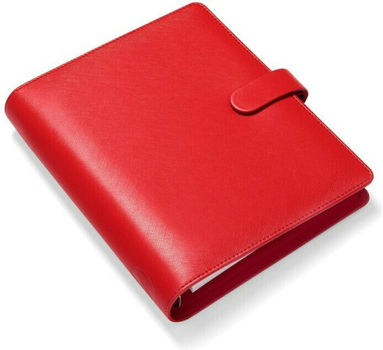 Filofax Saffiano A5 Weekly Organizer Red Leather 21x23.6cm