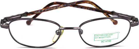 Benetton Metallisch Brillenrahmen Gray BEN303 430