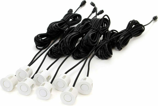 AMiO Car Parking System with Buzzer and 8 Sensors in White Color