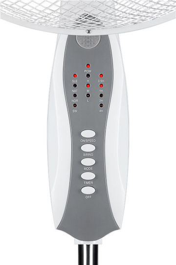 Goobay Ventilator Sockel 45W Lüfterdurchmesser 40cm mit Fernbedienung Weiß