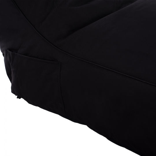 Bean Bag Sunbed Waterproof Bloom Black 106x70x61cm