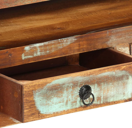 TV Stand Made of Solid Wood Multicolour L110xD30xH40cm