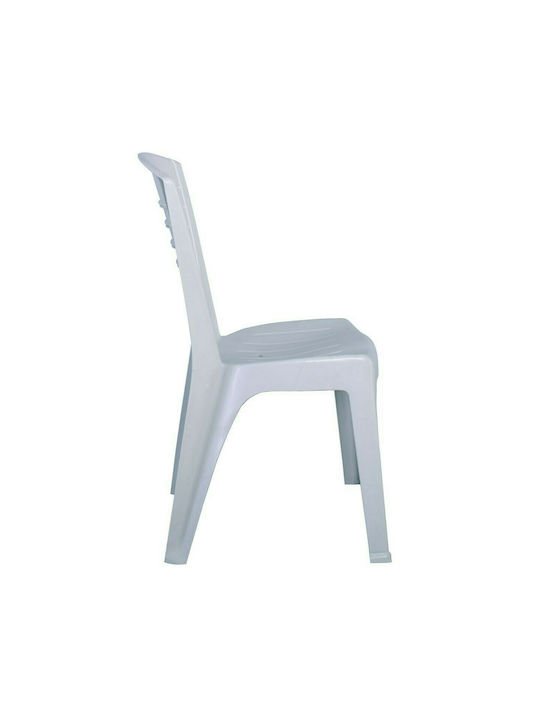 Scaun de exterior Plastic Vida Alb 49x53x86cm