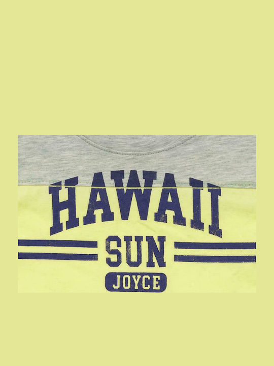 Kids' Set with Shorts Summer 2pcs Yellow Hawaii