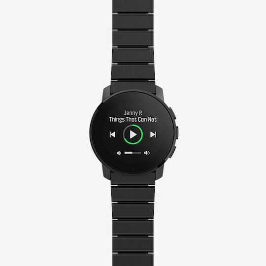 Suunto 9 Peak Titanium 43mm Αδιάβροχο Smartwatch με Παλμογράφο (Full Titanium Black)
