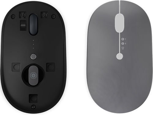Lenovo Go Multi-Device Ασύρματο Ποντίκι Thunder Black