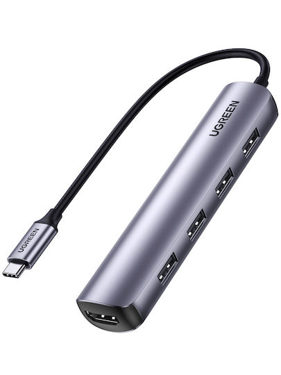 Ugreen USB-C Stație de andocare cu HDMI 4K Gri (20197)