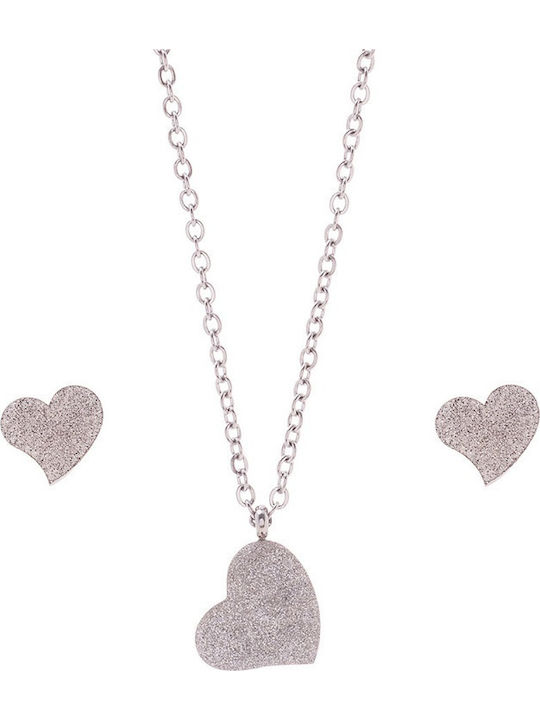 Dalee Single Heart Steel Jewelry Set Dalee Single Heart Steel Jewelry Set