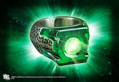 The Noble Collection DC Comics: Green Lantern Light Up Ring Ρεπλίκα