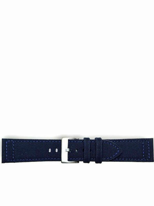 Diloy Straps Fabric Strap Navy Blue 20mm