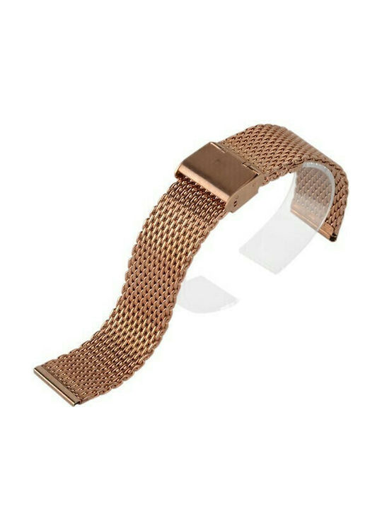 Metal Bracelet Pink Gold 14mm