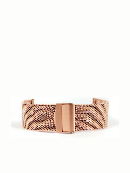 Metal Bracelet Pink Gold 14mm