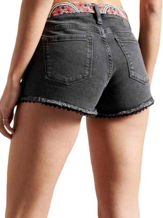 Superdry Wolcott Women's Jean Shorts Black