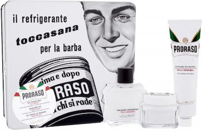 Proraso Toscana cu Cremă de pre-rasat 100ml, Cremă de ras 150ml și Balsam după ras 100ml