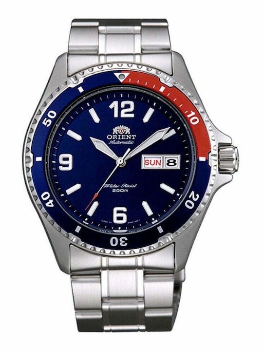 Orient Maco Ii Men's Watch 43mm Automatic with Silver Metal Bracelet