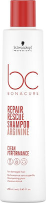 Schwarzkopf Bc Bonacure Repair Rescue Arginine Σαμπουάν Αναδόμησης/Θρέψης για Ταλαιπωρημένα Μαλλιά 250ml