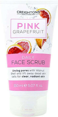 Creightons Pink Grapefruit Daily Face Scrub with Walnut Shell 150ml