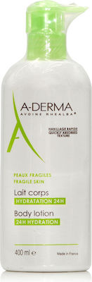 A-Derma 24h Hydration Feuchtigkeitsspendende Lotion Regeneration für empfindliche Haut 400ml