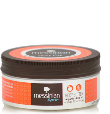 Messinian Spa Organic Olive Oil Orange & Lavendel Feuchtigkeitsspendendes Butter Körper mit Duft Lavendel 80ml