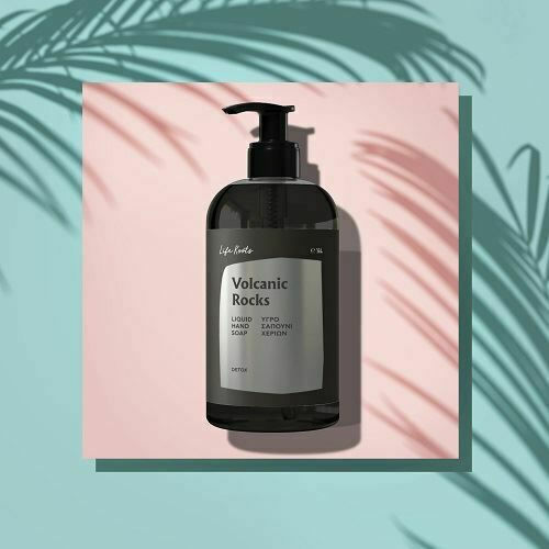 Life Roots Volcanic Rocks Liquid Soap with Panthenol & Powder 500ml