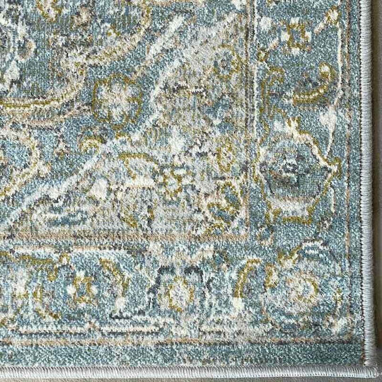 Ragolle 84002-9151 Σετ Καλοκαιρινά Χαλιά Κρεβατοκάμαρας Βελουτέ Γαλάζια 3τμχ