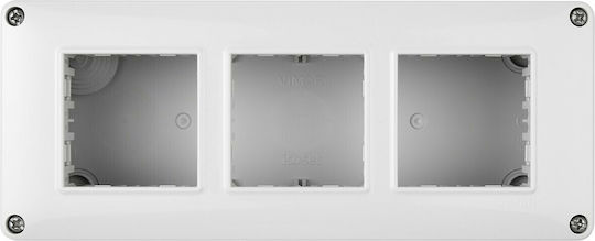 Vimar Plana Surface Mounted Electrical Box IP40 in Gray Color