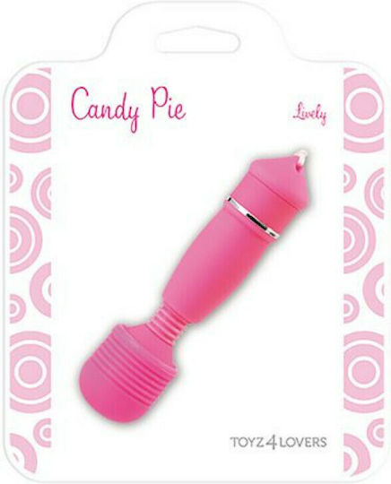 Toyz4lovers Candy Pie Chipper Stimulator Vibrator Massage 10.5cm Pink