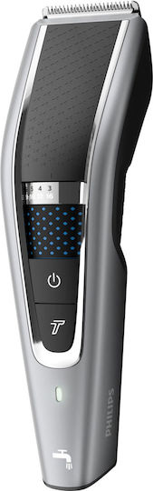 Philips Series 5000 Επαναφορτιζόμενη Κουρευτική Μηχανή Silver/Black HC5650/15