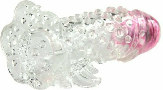 Baile Brave Man III Sensor Extension Extensie Penis cu Vibratie Transparent 18cm