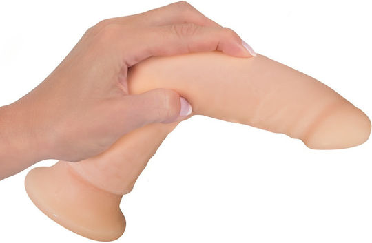 Nature Skin Soft Dong Плът Реалистично дилдо Със смукателна чашка Телесен 24см