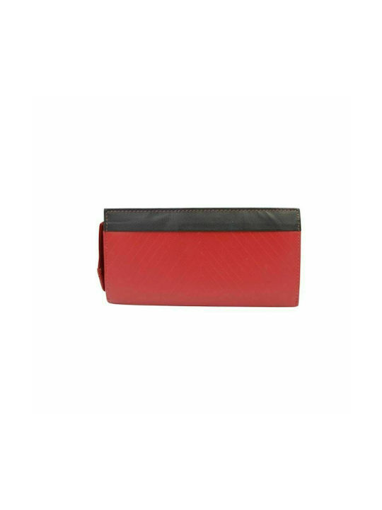 Lavor Large Leather Women's Wallet with RFID Red