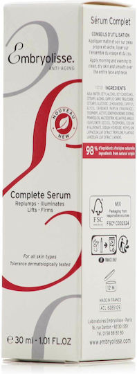 Embryolisse Complete Anti-aging Serum Face with Hyaluronic Acid 30ml