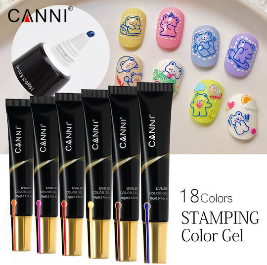 Canni Stamping AC06 Nail Art Gel Falsche Nagelgel AC06 15gr
