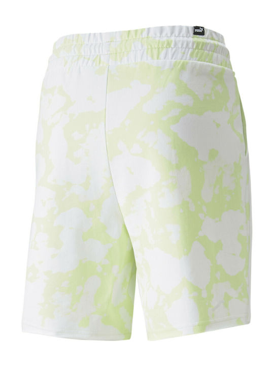 PUMA Γυναικείο Ψηλόμεσο Αθλητικό Σορτς White/Green