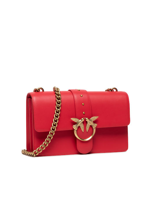 Love Classic Icon Simply 5 Leather Women's Crossbody Bag Red