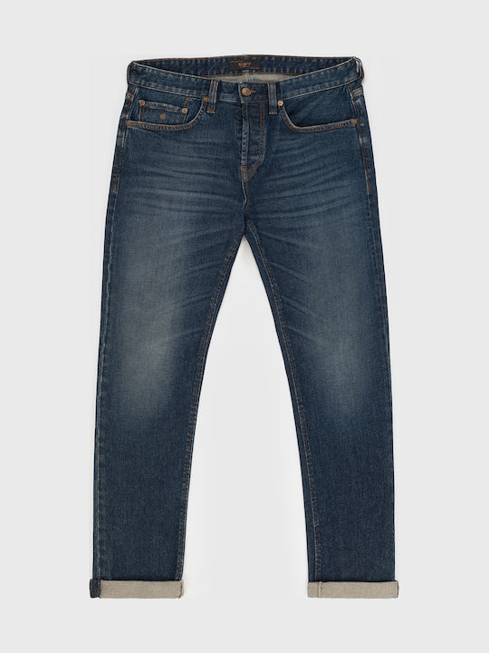 Hardy Men's Jeans Pants with Regular Straight Fit Navy Blue