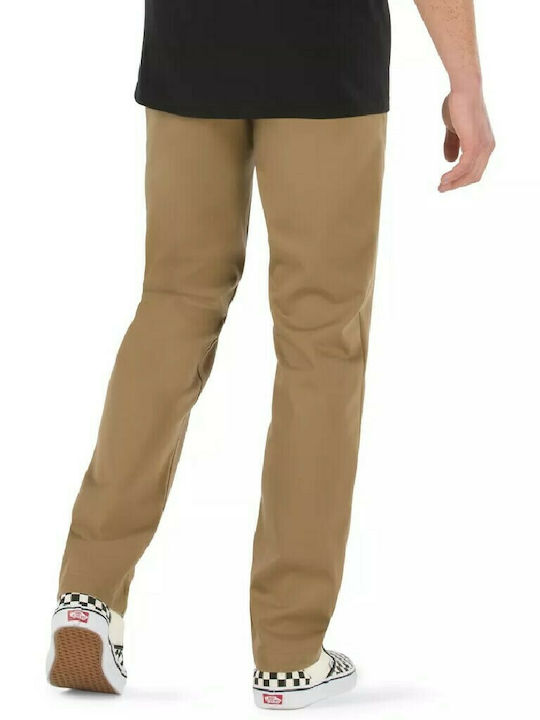 Vans Men's Trousers Chino Elastic in Slim Fit Dirt