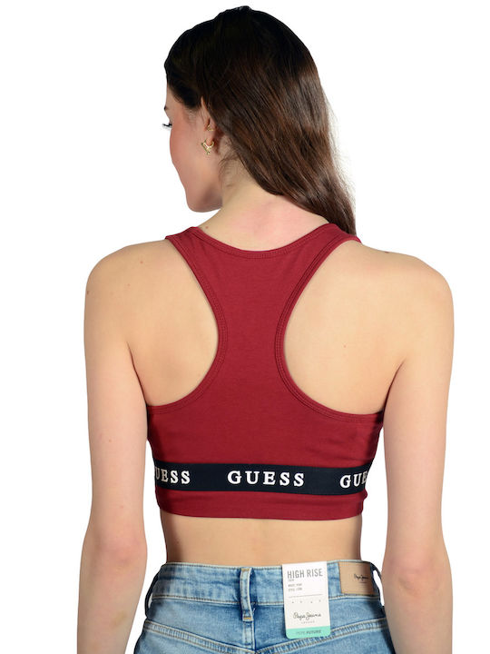 Guess Women's Sports Bra without Padding Red