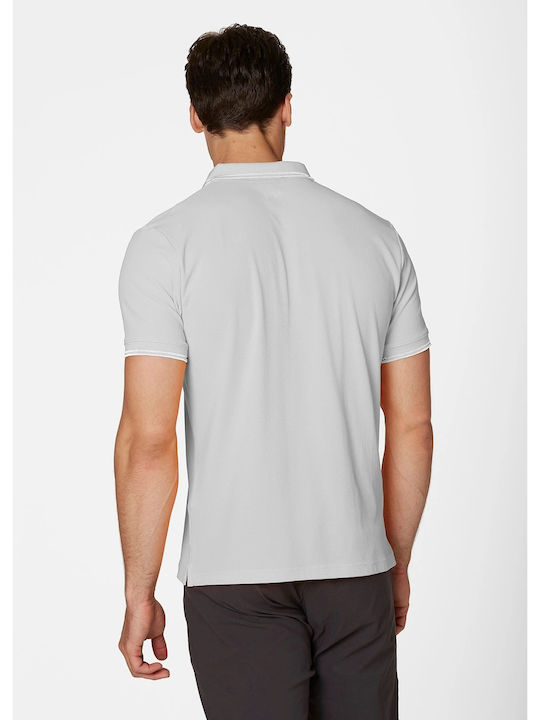 Kos Polo Short Sleeve Blouse Grey Fog