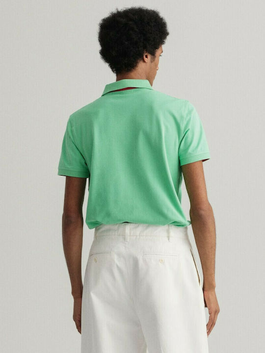 Gant Men's Short Sleeve Blouse Polo Green