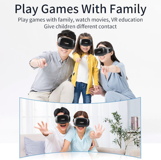 Kodeng G06EA VR Headset for Mobile from 4" to 7" with Gamepad