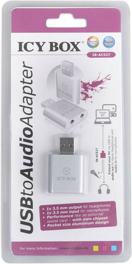 Icy Box Icy Box IB-AC527 External USB 2.0 Sound Card White