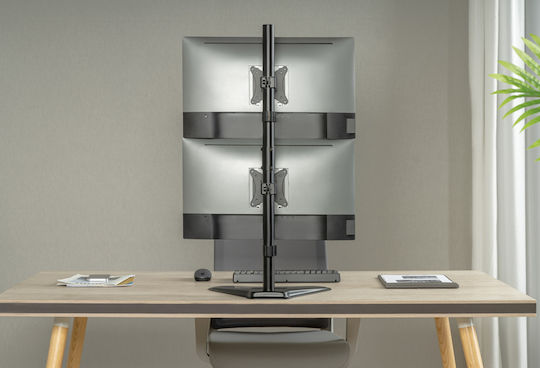 Brateck LDT66-T02V Stand Desk Mounted for 2 Monitors up to 32"