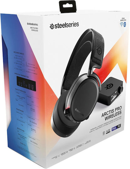 SteelSeries Arctis Pro Wireless Over Ear Gaming Headset με σύνδεση USB