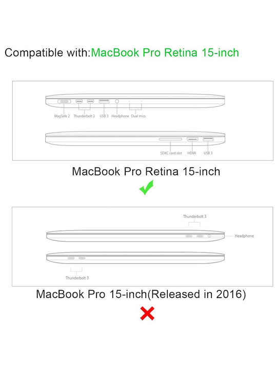 Eleoption Θήκη για Laptop 15.4" σε Μαύρο χρώμα