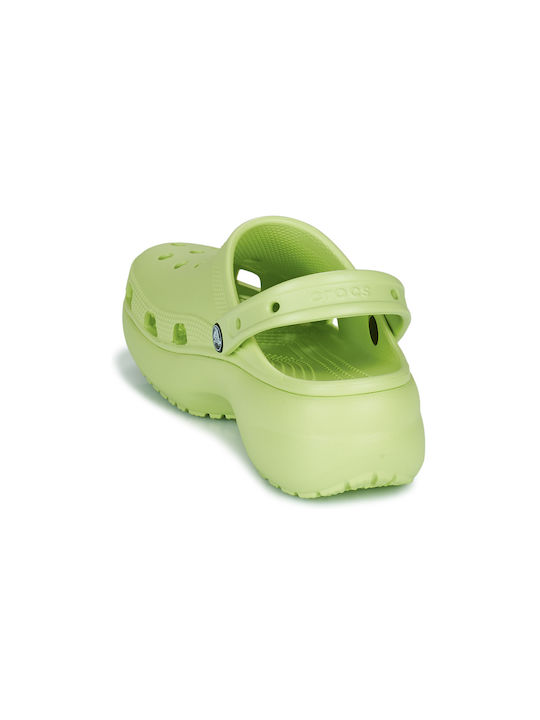 Crocs Classic Platform Clog Women's Anatomic Clogs Green