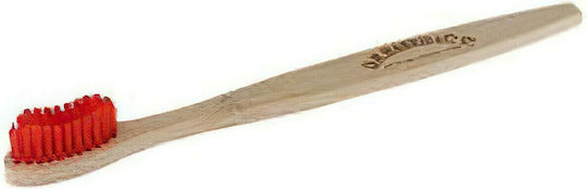 Dr. Harris & Co. Ltd Οδοντόβουρτσα Red Bristle Biodegradable Bamboo Toothbrush Medium Μπεζ