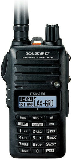 Yaesu FTA-250L VHF Marine Wireless Transceiver with Monochrome Display Black