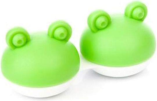 Contact Lens Cases Funny Animals Contact Lens Case in Green color 1pcs