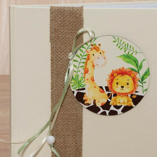 Papillon Kids Handgefertigtes Gästebuch mit Tier-Thema aus Pappe